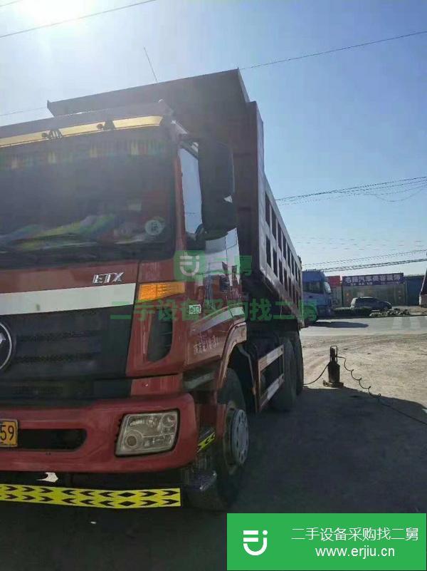 出售13年6月二手歐曼自卸車,5米8大箱,后八輪,國三排放