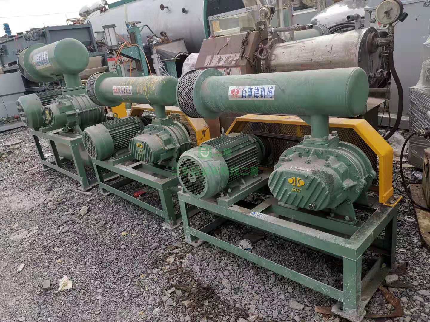 幾乎全新15千瓦高壓羅茨鼓風機，江蘇百事德品牌