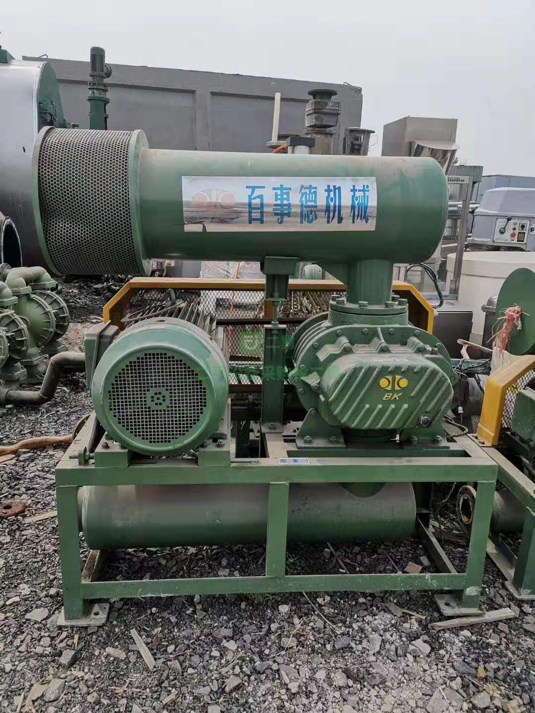 幾乎全新15千瓦高壓羅茨鼓風機，江蘇百事德品牌