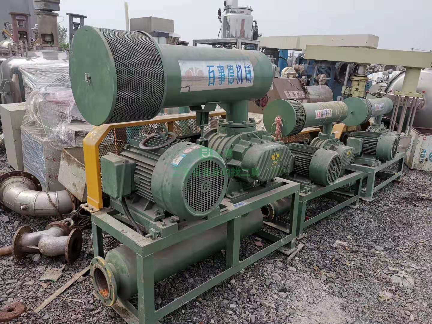 幾乎全新15千瓦高壓羅茨鼓風機，江蘇百事德品牌