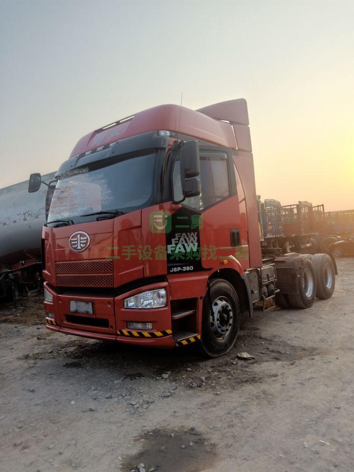 出售二手牽引車一汽解放J6P 390馬力 雙驅(qū)輕體