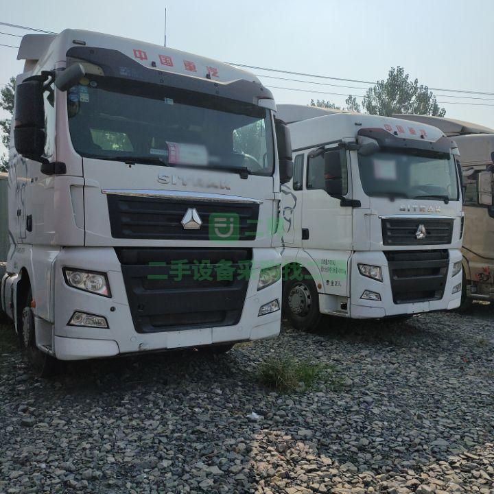 急售9成新牽引車重汽汕德卡牽引車頭雙驅輕體 支持分期