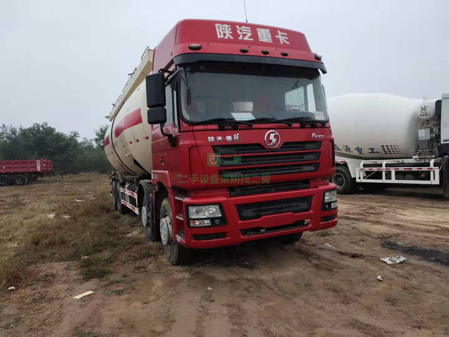 急售9成新散裝水泥罐車陜汽德龍前四后八山東省濟寧市