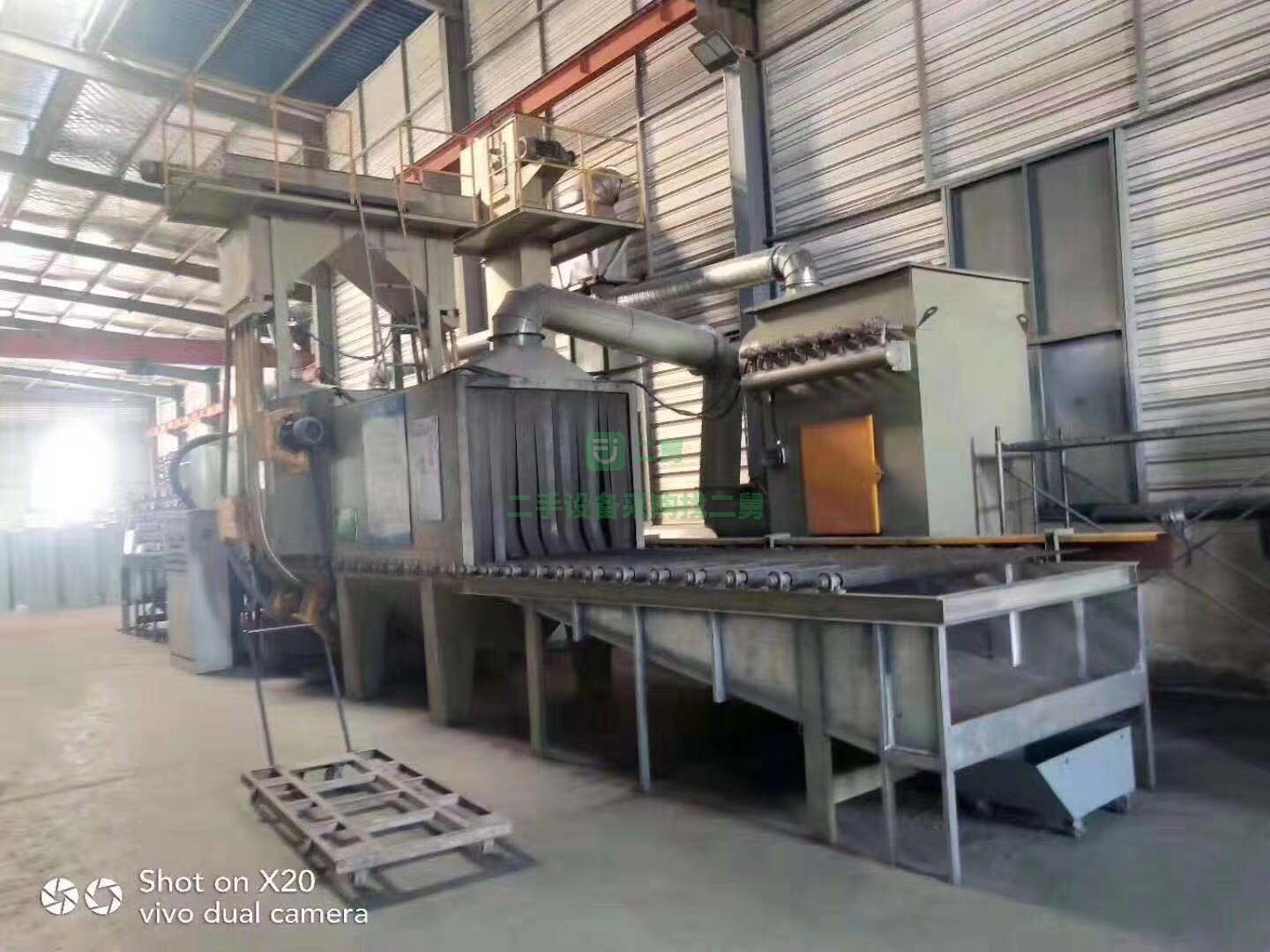 急售9成新通過式拋丸機1513江蘇省蘇州市