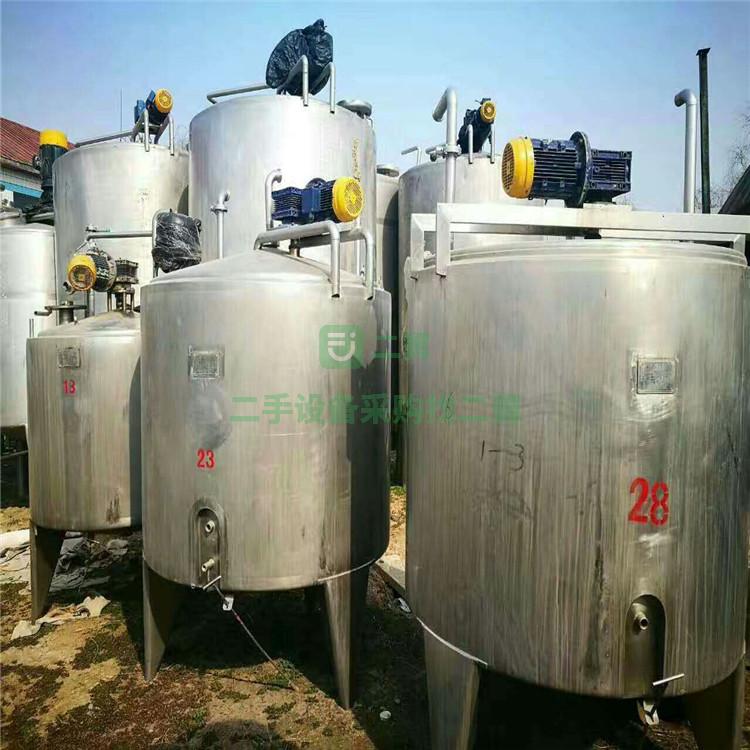 急售9成新不銹鋼攪拌罐1噸2噸3噸5噸6噸8噸電加熱攪拌桶
