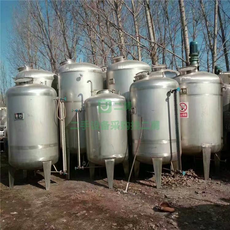 急售9成新不銹鋼攪拌罐1噸2噸3噸5噸6噸8噸電加熱攪拌桶