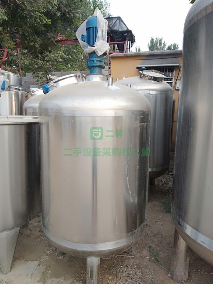出售二手304不銹鋼洗潔精 洗衣液攪攪拌罐1-30噸
