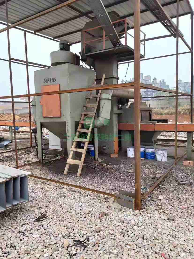 急售9成新二手通過式拋丸機江蘇恒利達HP1205-4江蘇省-鹽城市