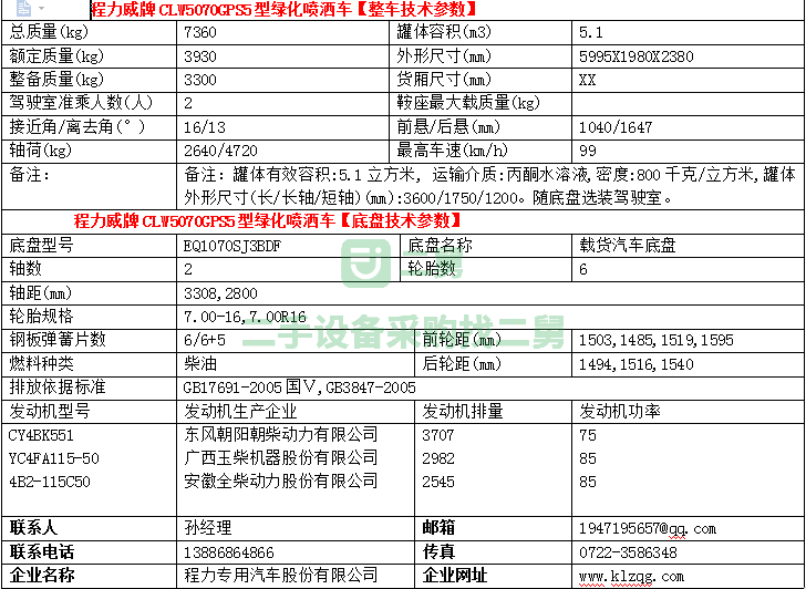 急售9成新多利卡5方灑水車東風小多利卡CLW5070GSSD5河北省石家莊市