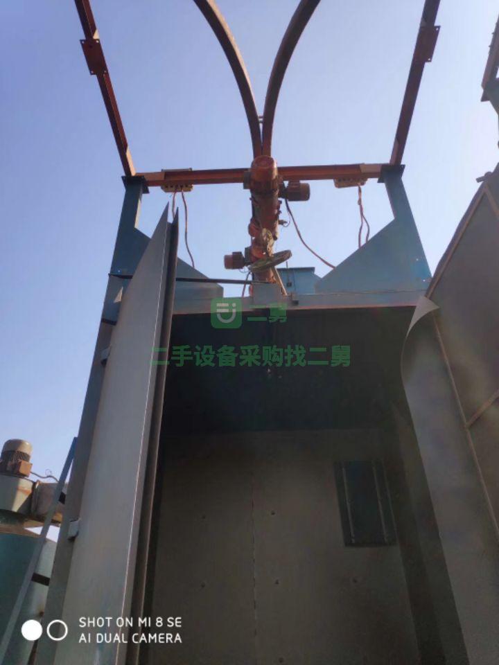 急售8成新雙鉤吊鉤拋丸機3730，寬兩米五