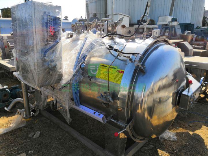 急售9成新殺菌設備2立方單層殺菌 雙鍋并聯殺菌山東省濟寧市