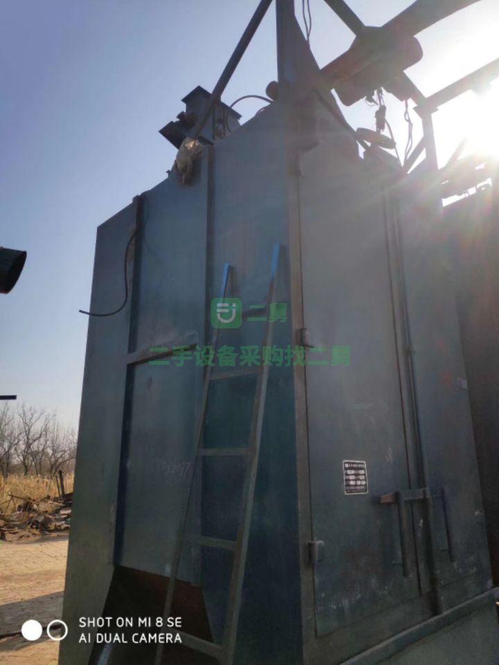急售8成新雙鉤吊鉤拋丸機3730，寬兩米五