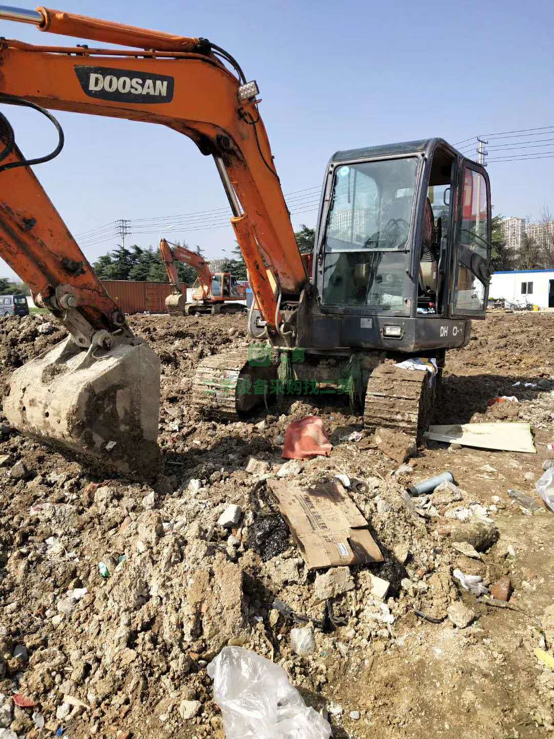 工地一手斗山60-7，極品車況，低價急售，二手挖掘機