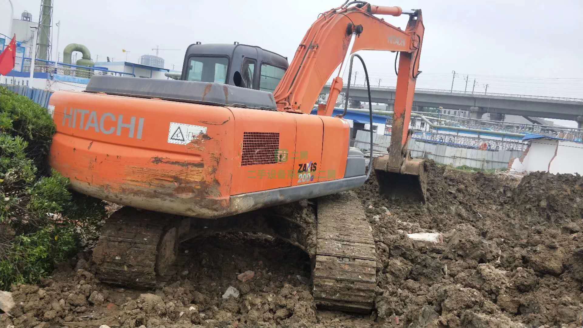日立200-3G純土方車，低價急售，二手挖掘機