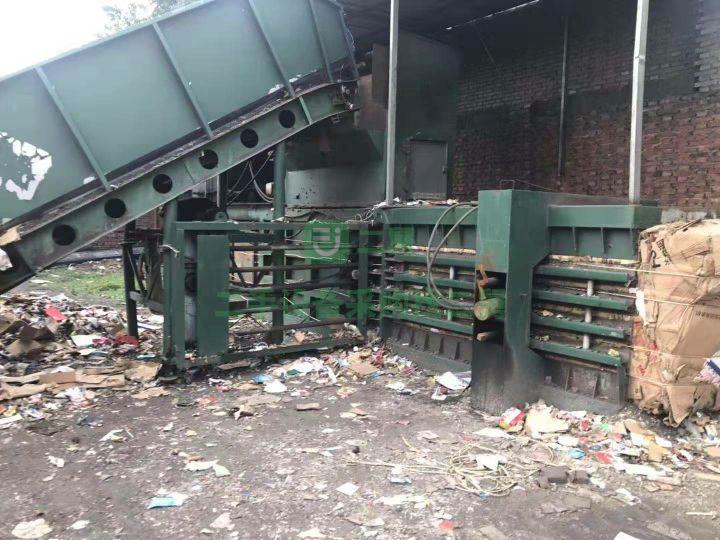 急售8成新廢紙打包機(jī)廢紙打包機(jī)160噸河北省保定市