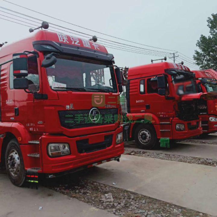 出售9成新二手德龍半掛牽引車陜汽德龍半掛牽引頭，濰柴430馬