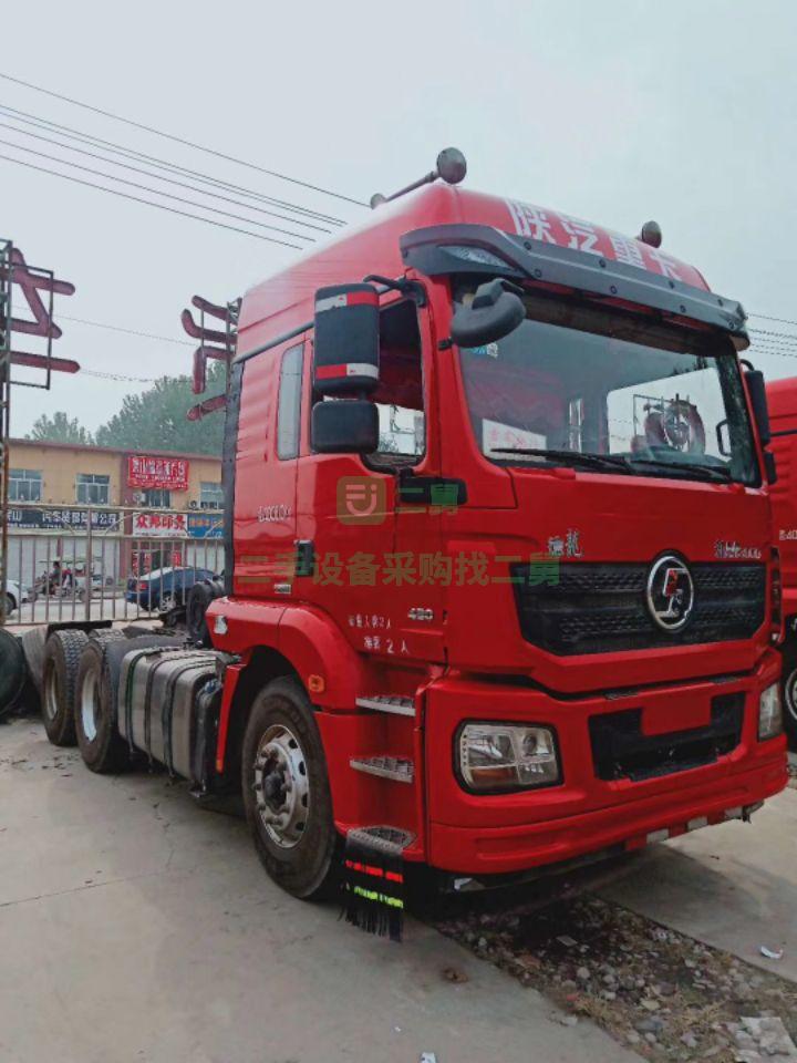 出售9成新二手德龍半掛牽引車陜汽德龍半掛牽引頭，濰柴430馬