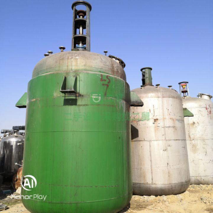 急售二手九成新3噸不銹鋼反應釜1噸到10噸