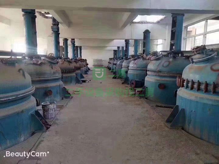 急售9成新5000L搪瓷反應(yīng)釜 9成新淄博太極5000L山東