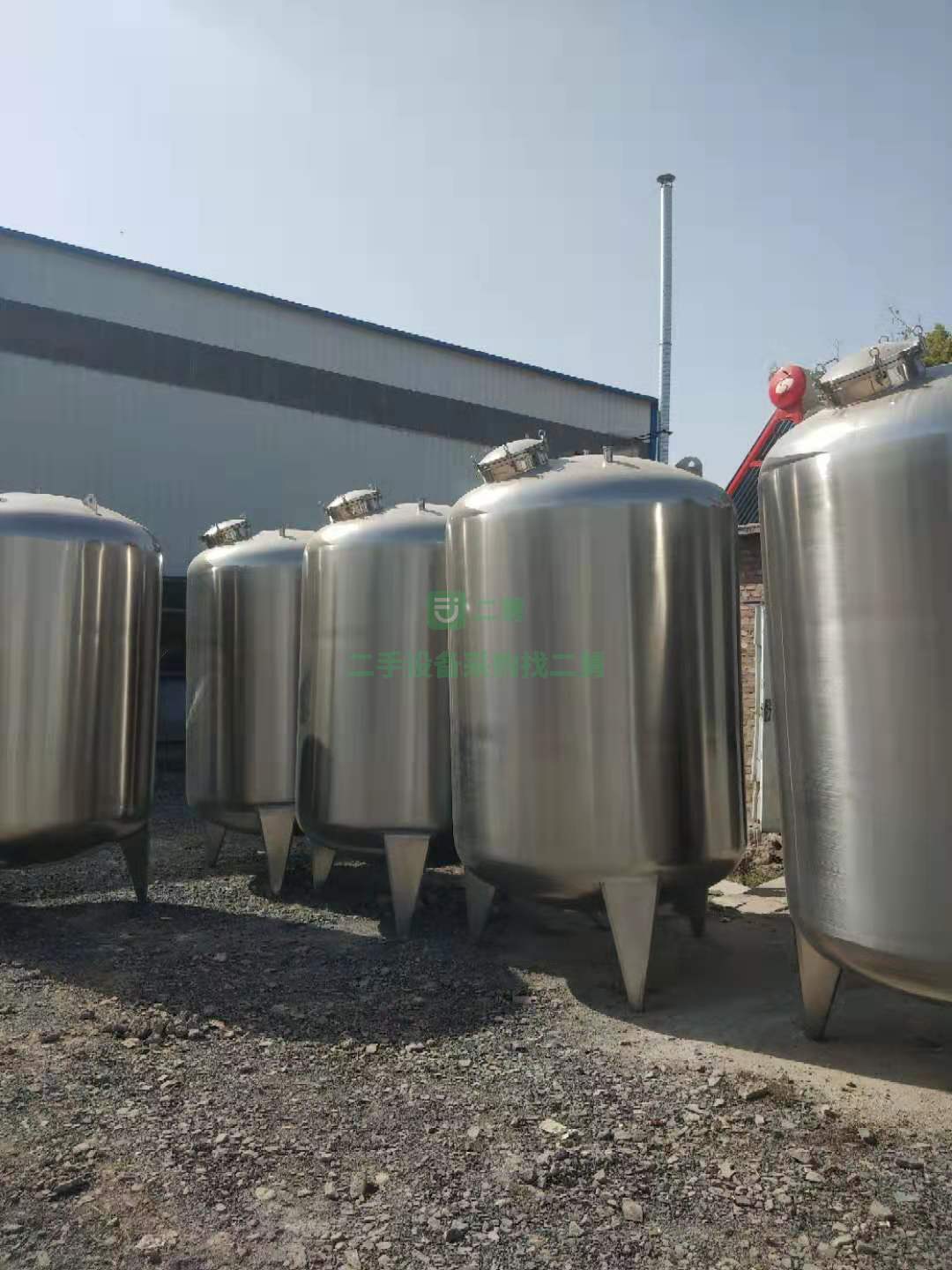 轉讓二手304材質5立方不銹鋼儲酒罐儲水罐