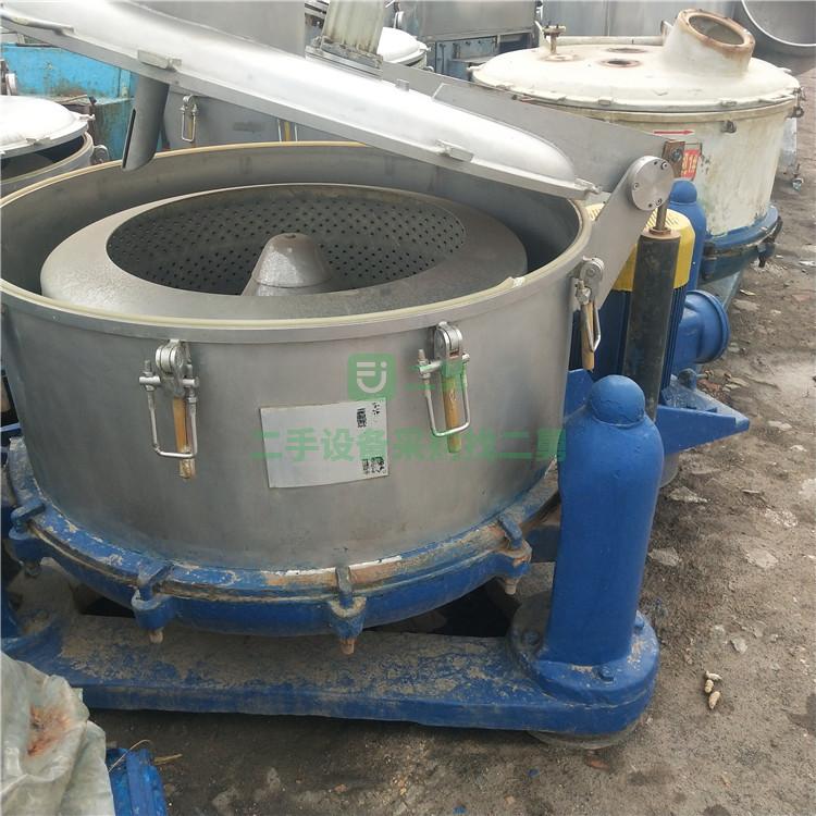 出售二手 三足離心機 專用工業(yè)大容量不銹鋼離心式甩干桶