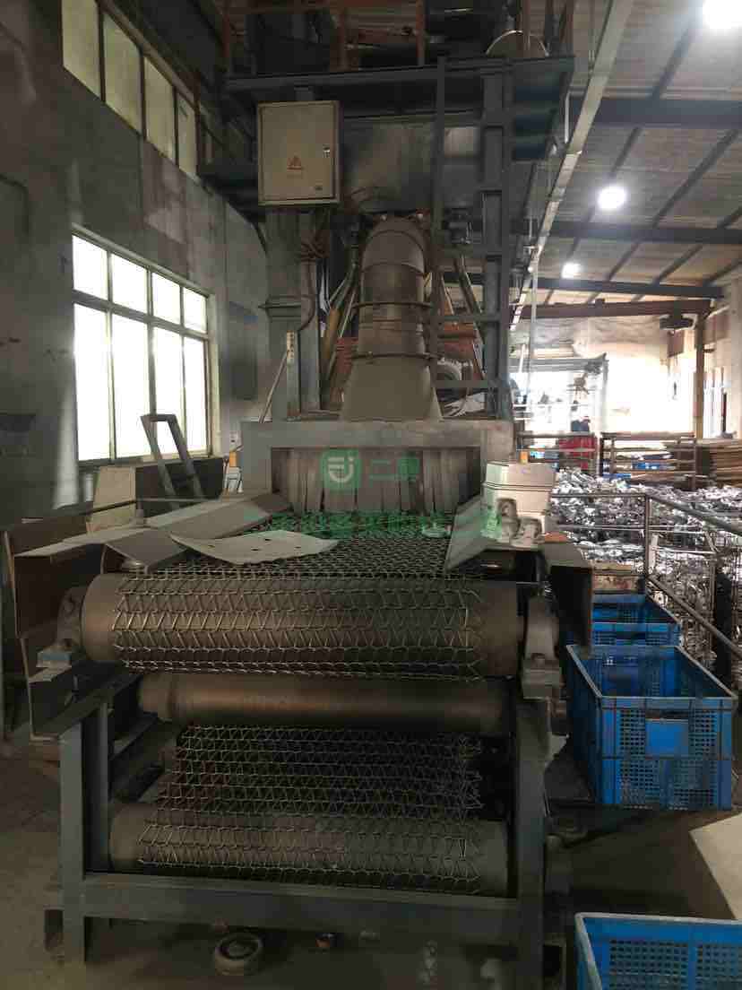 急售8成新網帶通過式拋丸機江蘇產WD8030-8江蘇省-鹽城市