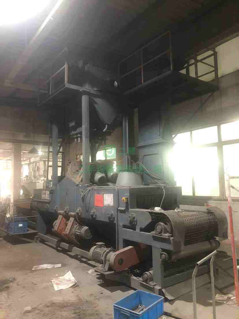 急售8成新網帶通過式拋丸機江蘇產WD8030-8江蘇省-鹽城市