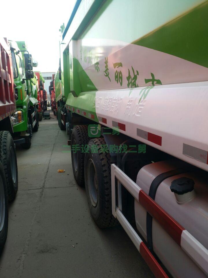 急售9成新自卸式篷蓋垃圾車解放自卸車，可分期，掛靠