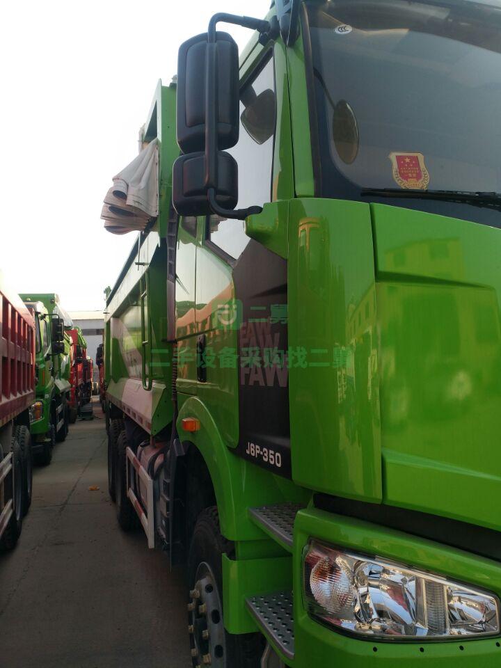 急售9成新自卸式篷蓋垃圾車解放自卸車，可分期，掛靠