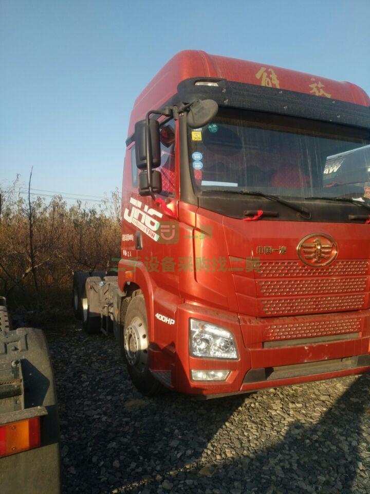 急售9成新牽引車解放JH6，400馬力，可分期，可掛靠，