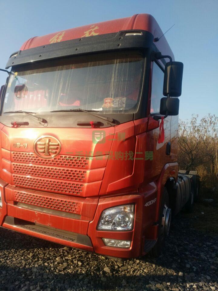 急售9成新牽引車解放JH6，400馬力，可分期，可掛靠，
