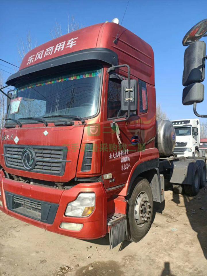 東風天龍牽引車燒氣車375馬力，國五排放！雙驅輕體！18年4月份上