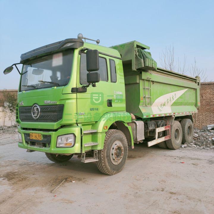 二手自卸車陜汽德龍環保渣土車國五后八輪渣土車