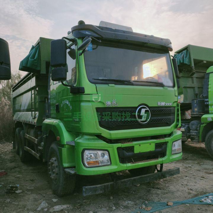 二手自卸車陜汽德龍環保渣土車國五后八輪渣土車