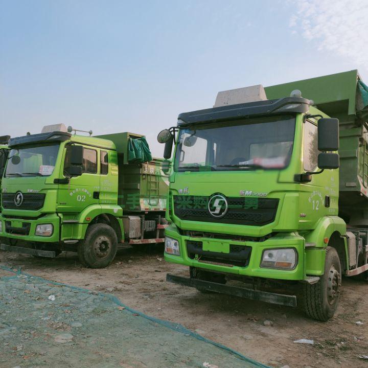 二手自卸車陜汽德龍環保渣土車國五后八輪渣土車