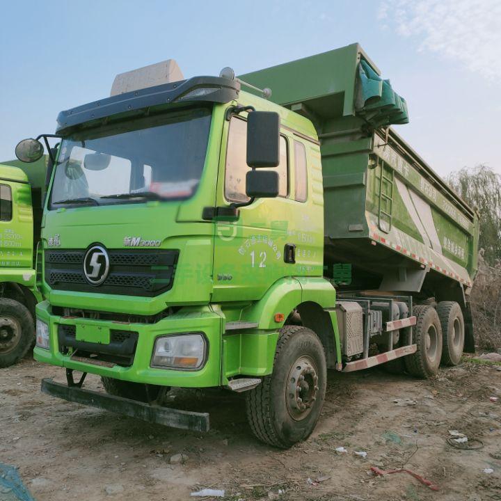二手自卸車陜汽德龍環保渣土車國五后八輪渣土車