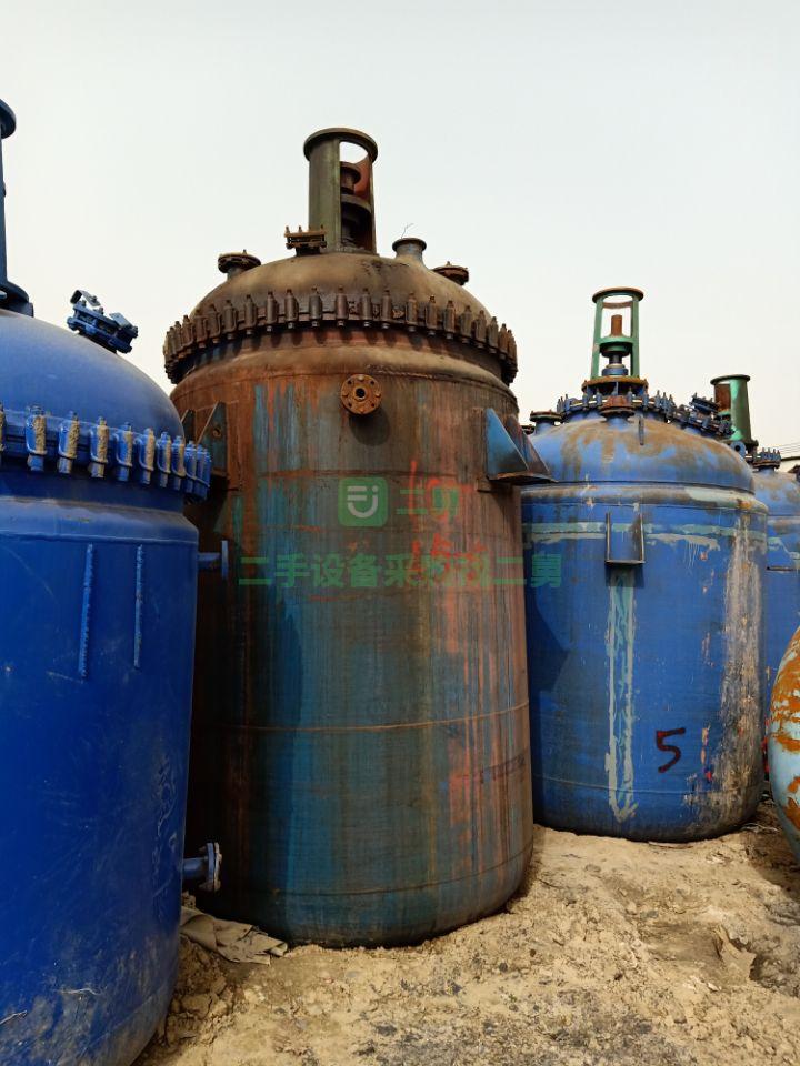 出售3000L太極搪瓷反應釜   二手3000L搪瓷反應釜