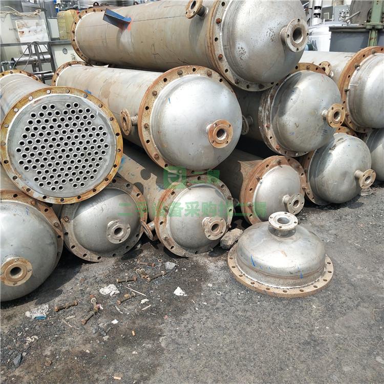 急售100平方冷凝器 不銹鋼304材質 二手200平方列管式冷凝器
