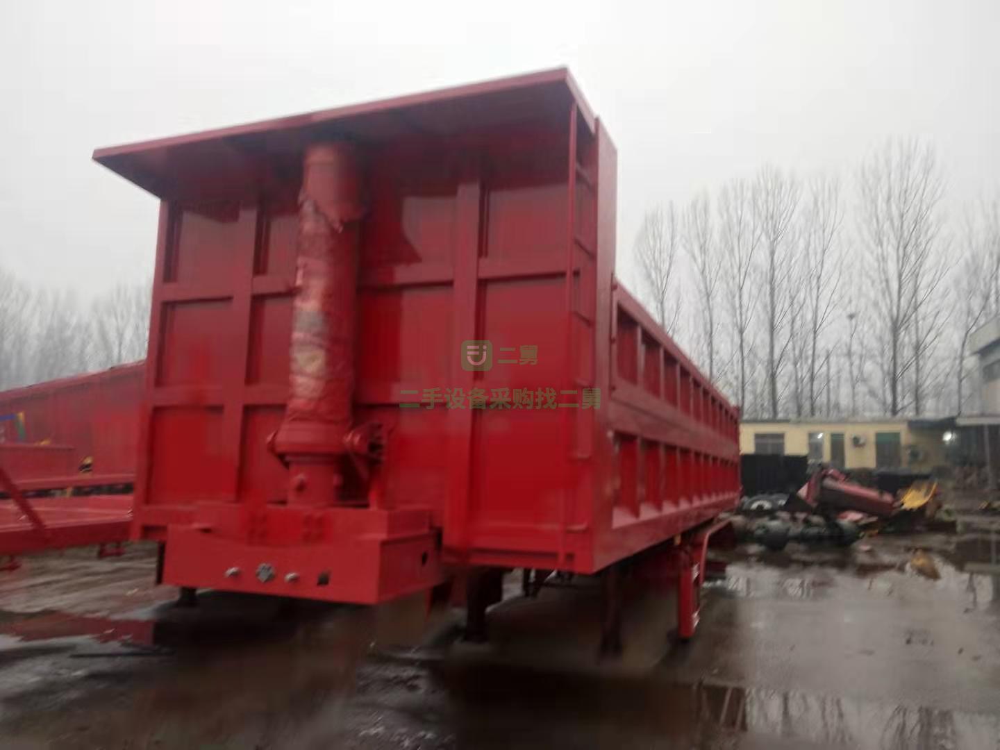 急售9成新半掛車8米到10.5米的一體后翻自卸車山東省濟寧市