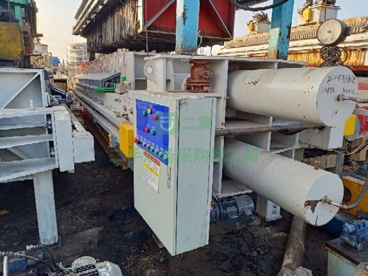出售二手260平方反沖洗隔膜壓濾機 260平方程控隔膜壓濾機