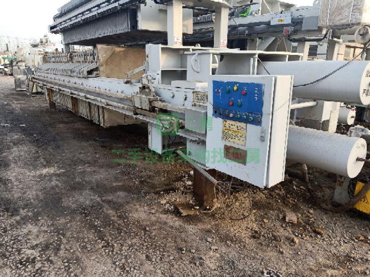 出售二手260平方反沖洗隔膜壓濾機 260平方程控隔膜壓濾機