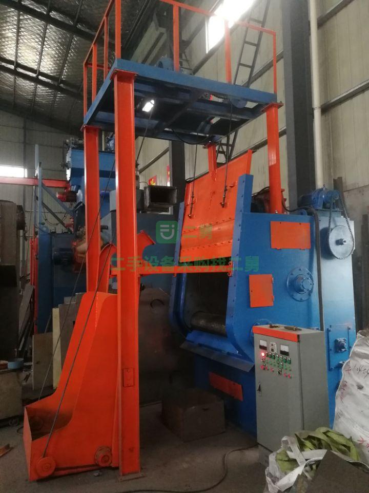 急售9成新舊3210拋丸機(jī)江蘇巨龍3210自動上下料