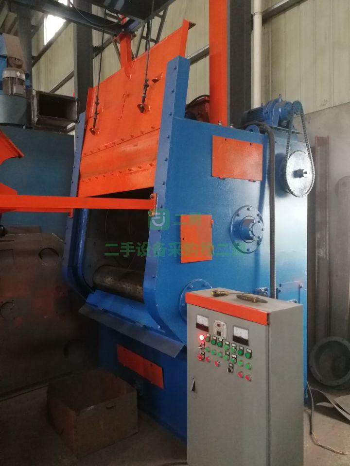 急售9成新舊3210拋丸機(jī)江蘇巨龍3210自動上下料