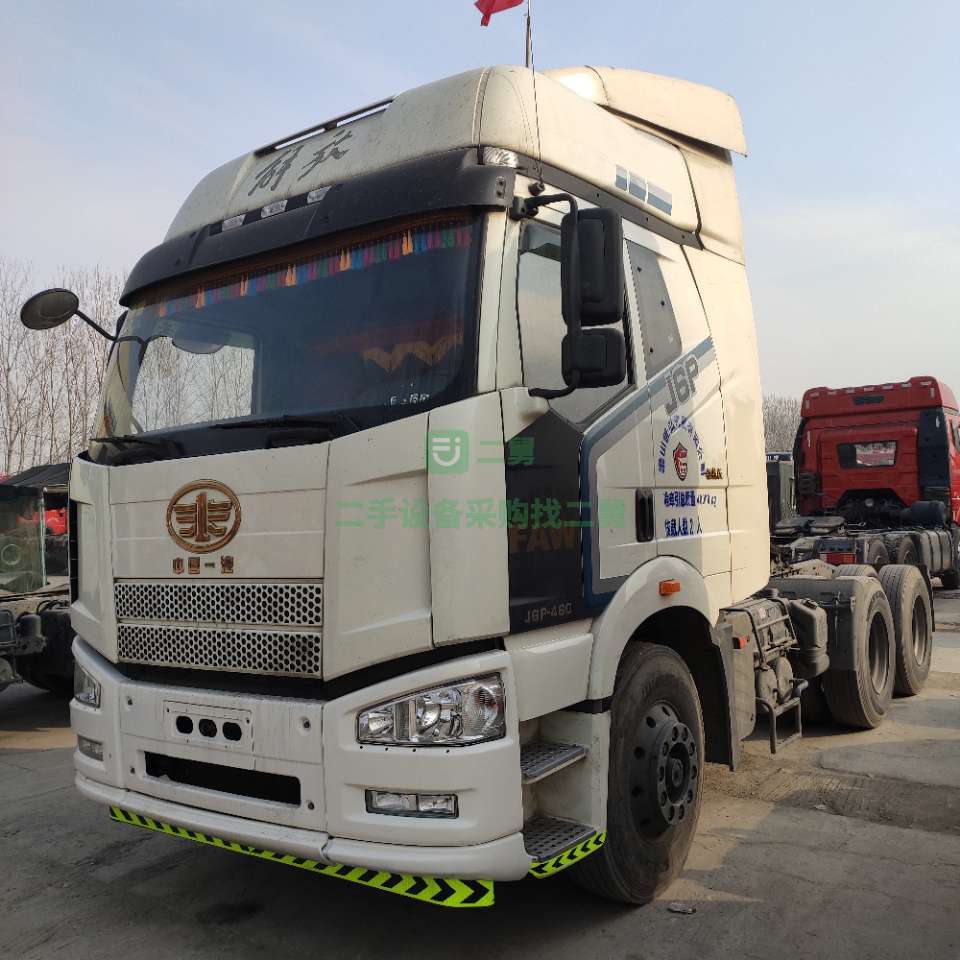 急售9成新牽引車解放J6P領航版 錫柴發動機 460馬力山東省濟寧市