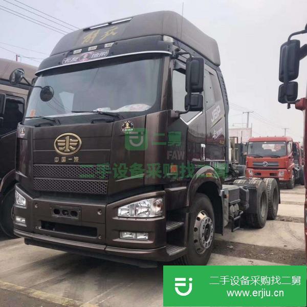 出售二手牽引車一汽解放J6P國五牽引車拖頭可按揭