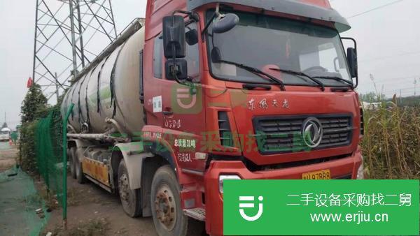 現車出售15年東風天龍正干活車車沒洗,拉50方左右二手水泥罐車,