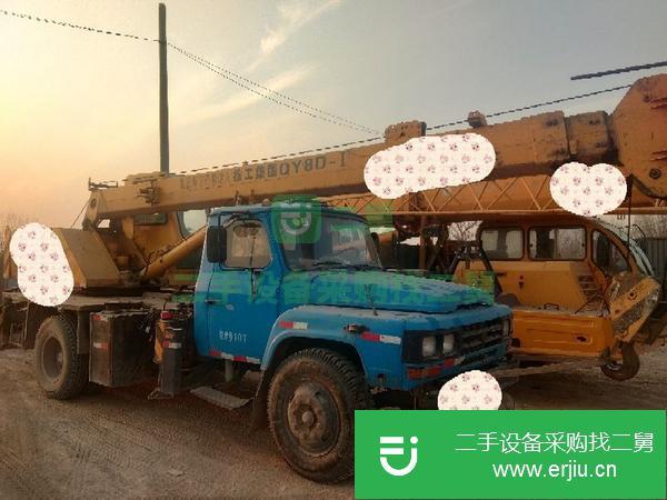 轉(zhuǎn)讓二手的徐工集團(tuán)8噸12噸吊車，打包處理