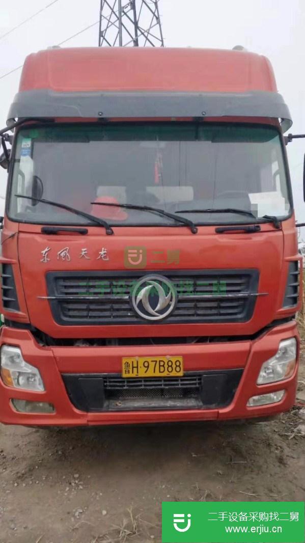現車出售15年東風天龍正干活車車沒洗,拉50方左右二手水泥罐車,