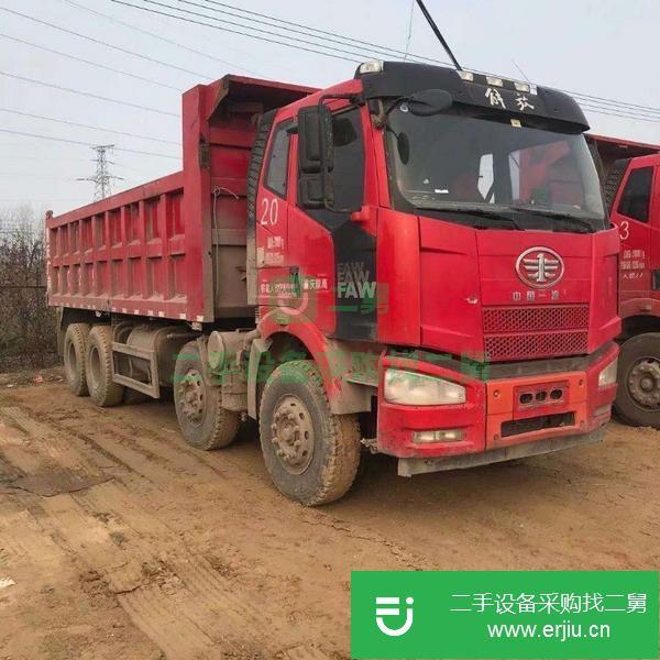 二手輕量化自卸車便宜出售 解放國五6米8 二手前四后八自卸車