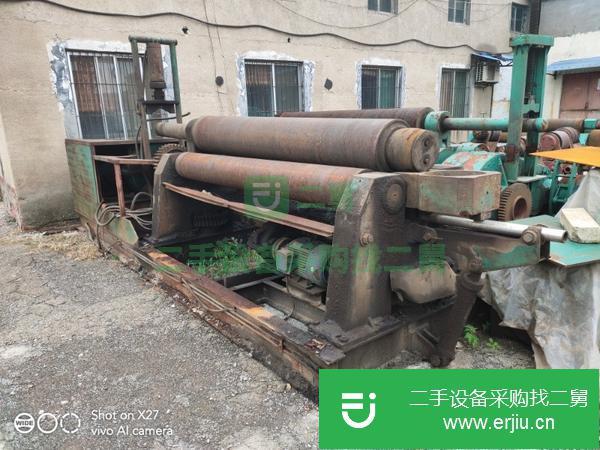 轉讓二手實心國標W11-25*2500機械全自動卷板機一臺